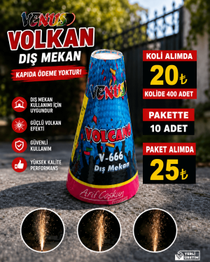 Uzun Süre Yanan Dış Mekan Volkan